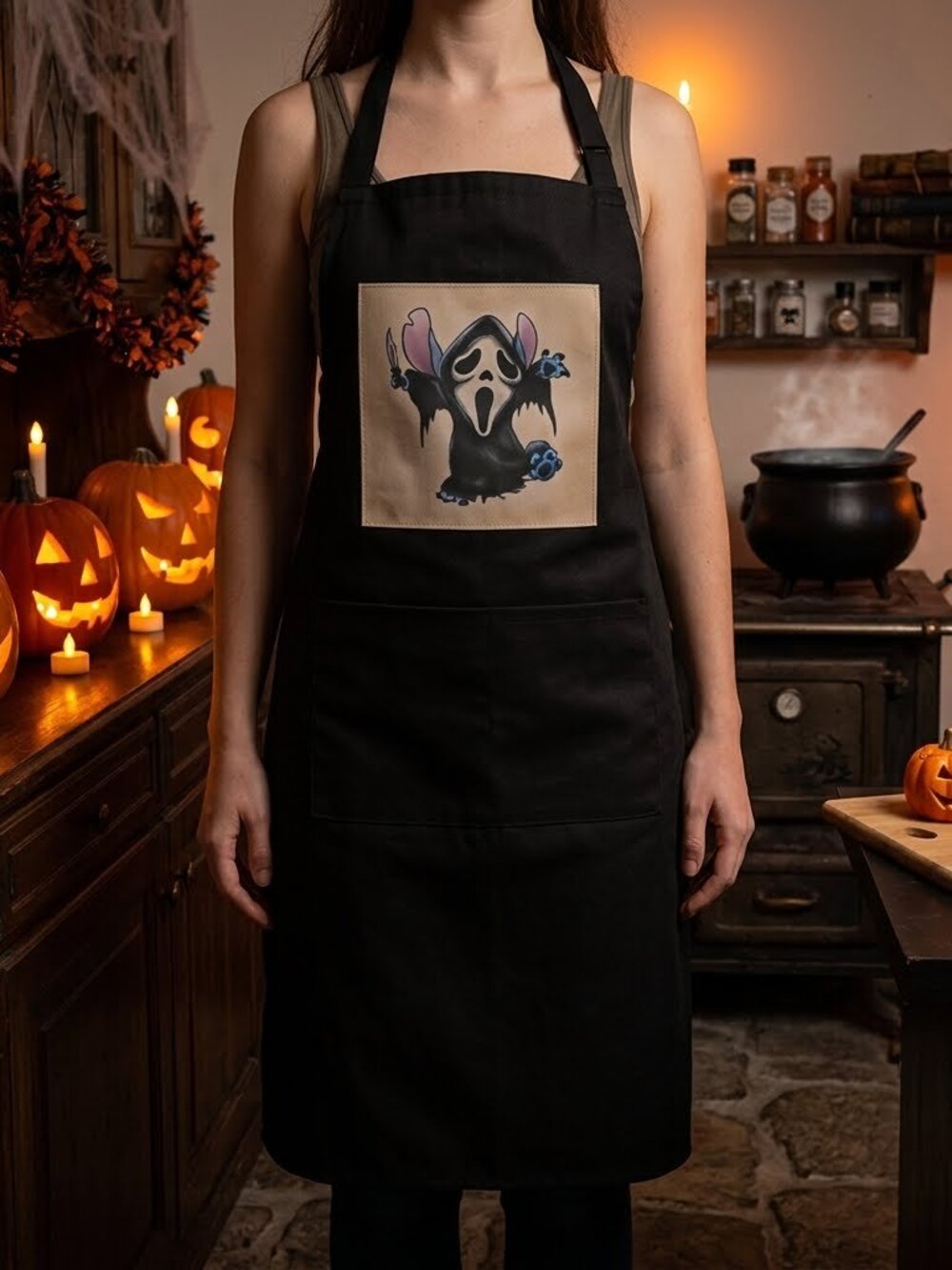 Halloween Apron Stitch (Scream)